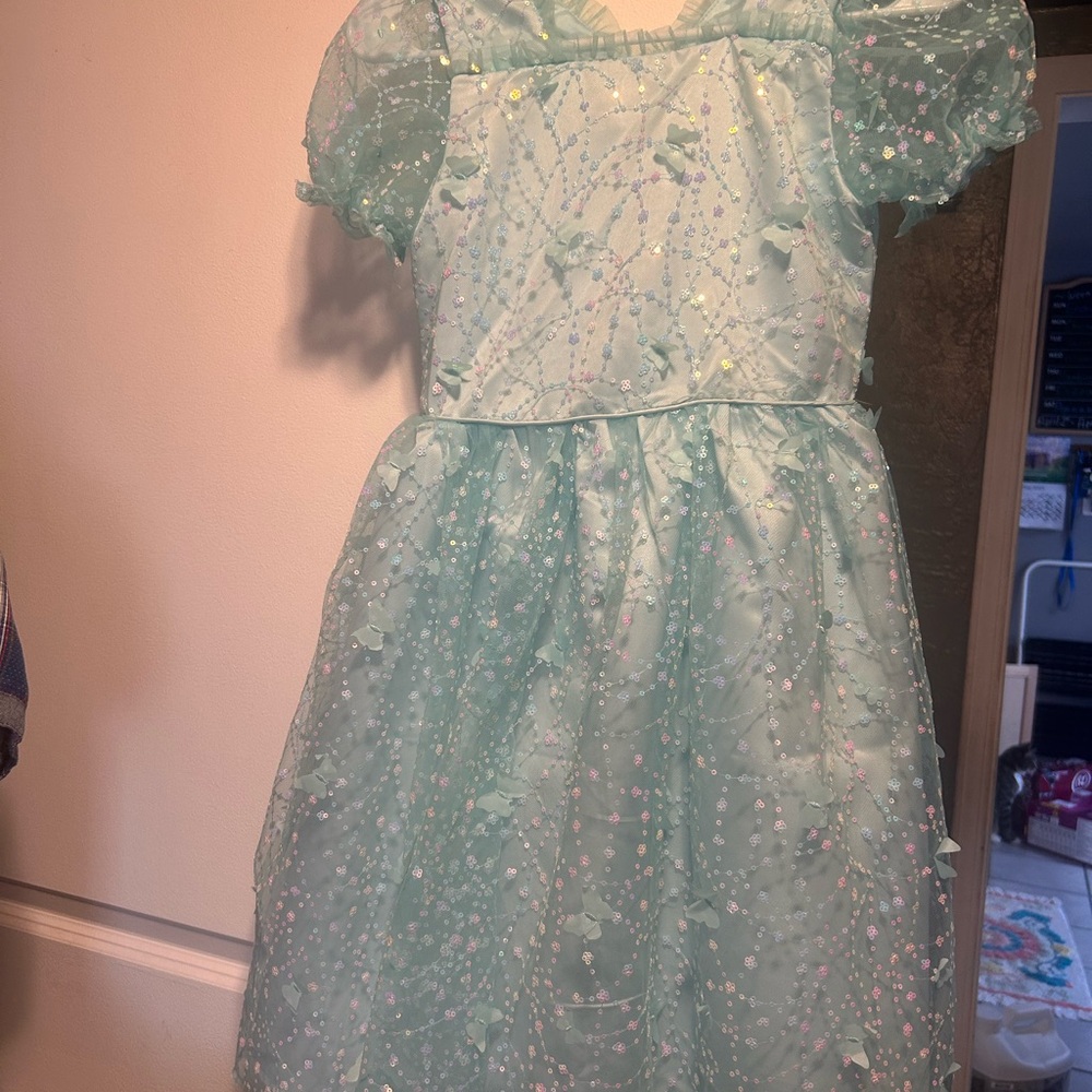 Kensie Girl Light Blue Sequin Dress